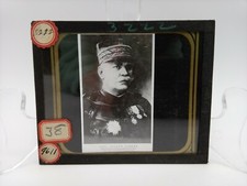 Marshal Joseph Joffre Commander in Chief  WW1 French Forces Glass Slide Plates picture