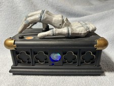 GEMMY HALLOWEEN MUSICAL SKELETON HAND ON COFFIN, Plays Music & Lights Up, #59666 picture