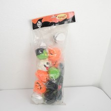 Vtg Spirit Halloween Blow Mold String Lights Pumpkin Frankenstein Ghosts Skulls picture