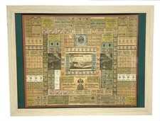 WWI Framed Ration Coupon Collage Folk Art Strasbourg Alsace Germany Trench 1917 picture