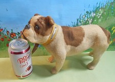 Antique German Bulldog Candy Container -Glass Eyes, 8 1/2