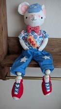 Table Decor Mouse Shelf Sitter Labor Day Patriotic Red White Blue Fourth  picture
