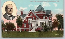 Hon. Wm. Jennings Bryan's Home Lincoln Nebraska NE Postcard picture