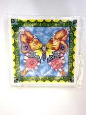 Vintage 1998 Mark Allen Ballard Butterfly Floral Notecards 8 Cards Envelopes NOS picture