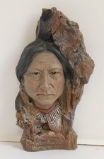 Sitting Bull 1830-1890 Avery Creations Resin Sculpture Figure Head Bust 6