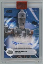 2024 Topps Industry Conference Taika Waititi as IG-11 Auto /15 Blue Autograph picture