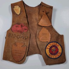 Vintage 1970s Boy Scouts Vest Patches YMCA Scout Scouting picture