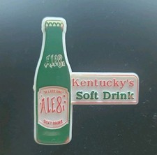 VTG Ale-8-One Kentucky Soft Drink Bottle Shaped Promo Pin Advertising Soda picture