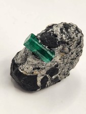 Untreated Double Terminated Colombian Emerald Crystal Natural Specimen Muzo Gem picture
