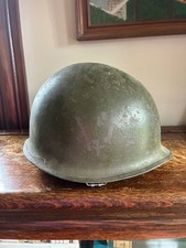WWII American Army Helmet with wooden interior picture