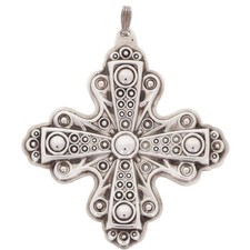 Reed & Barton 1972 Christmas Cross 925 Sterling Silver Vintage Ornament Holiday picture