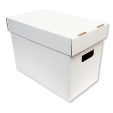 (10) Max Protection Storage Boxes with Lids for Magazine, File, and Document picture