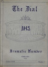 1923 The Dial Brattleboro VT High School Dramatic Number Yearbook picture