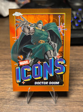 2025 Topps Chrome Marvel Doctor Doom MI-1 Marvel Icons Orange Refractor /25 picture