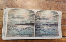 1901 Underwood Stereoview MAN HATH NO PART IN ALL THIS GLORIOUS WORK Tinted picture