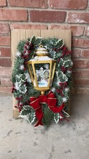 Bradford Exchange Thomas Kinkade A Happy Homecoming Iluminated Lantern Wreath picture