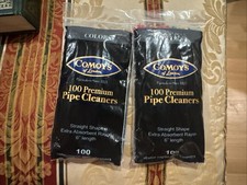 Comoy's of London Premium Rayon Pipe Cleaners, 2 Sleeves of 100, New Sealed HTF- picture