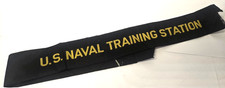 Vtg US Naval Training Station Cap Tally WW2 WWII Hat Band Official Circa 1939 picture