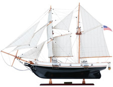 1847 Harvey Baltimore Clipper Wooden Model Tall Ship 35