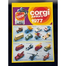 Vintage 1977 Corgi Juniors Die-Cast Toy Vehicle Catalog Collector Guide Booklet picture