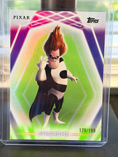 2026 Topps Disney Pixar Chrome Syndrome #53 Serial Numbered 179/199 picture
