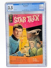 Star Trek #1 CGC 3.5 Gold Key 1967 First Comic Issue Shatner Nimoy Takei Photo picture