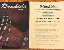 Rawhide Mfg.Inc. Western Saddle Dealer's Price List Catalog 1983 Magazine picture