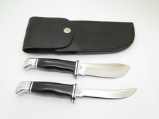 Vtg 2 Liner 1967-72 Buck 115 Twin Set 103 118 Fixed Blade Hunting Knife (#6052) picture