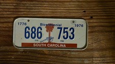 Vintage 1776 - 1976 Mini Stamped License Plate US States Souvenir Wheaties  picture