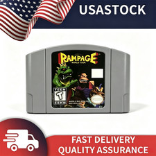Rampage World Tour Games Cartridge For  N64 Console US Version Fast Shipping picture