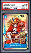 2024 ONE PIECE PROMOS #043 MONKEY D. LUFFY PSA 10 picture