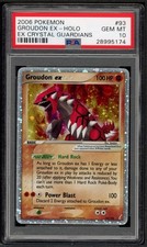 PSA 10 GROUDON ex 93/100 | MOUTH SWIRL Crystal Guardians Holo Pokemon Card picture