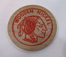 New Vintage 1968 Langdon ND North East Coin Club of North Dakota Wooden Nickel picture
