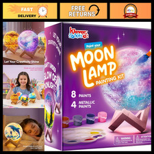 Klever Kits DIY 3D Moon Night Light- Paint Your Own Moon Lamp for Kids 6-12 picture