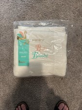 Baby Morgan BABY BLANKET Acrylic WAFFLE WEAVE Nylon Trim White TODDLETIME  36x50 picture