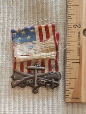 1898 Army Spanish American War Veterans Numbered SAW Medal Drape L@@K picture