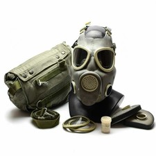 Polish MP-4 MP4 Gas Mask with Bag & Filters Size 2 Cold War Military Surplus picture