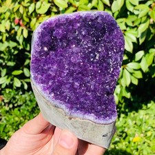 3.59LB Natural Amethyst geode quartz cluster crystal specimen Healing picture