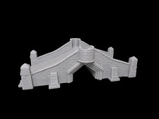 Stone Bridge Terrain Medieval Fantasy Bridge Painted MESBG/D&D/AOS Compatible picture