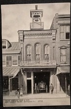 Vintage 1900s Young America Hose &  Hook & Ladder House Burlington, NJ Postcard picture