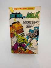 Warner Books Batman vs The Incredible Hulk 1982 First Print DC Marvel picture