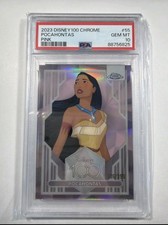 2023 TOPPS CHROME DISNEY 100 PINK REFRACTOR #55 POCAHONTAS /399 PSA 10 picture