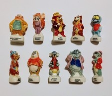 FEVES DISNEY CHIP 'N DALE RESCUE RANGERS FRENCH PORCELAIN VINTAGE FIGURINES SET picture