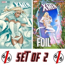 🔥❌ EXCEPTIONAL X-MEN #1 LOBOS 616 & EDGE FOIL Emma Frost Variant Set picture