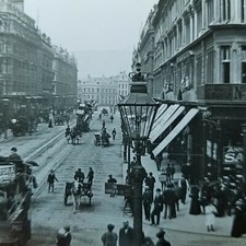 2 Ireland Street Scenes Belfast Dublin Royal Sackville Glass Lantern Slides picture