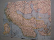 VINTAGE SCANDINAVIA AND ICELAND MAP National Geographic April 1963  picture