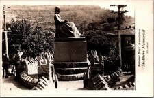 Ashland Mothers' Memorial 1938 AZO Real Photo Postcard RPPC Statue Hilltop picture