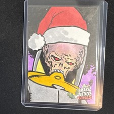 2026 Topps Mars Attacks Xmas Sketch card #1/1 Rich Hennemann Autograph picture
