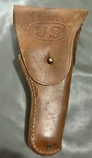 Vintage WWII US Army M1916 Leather Holster Colt .45 M1911A1 Warren Leather Goods picture