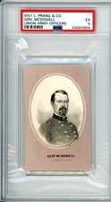 w50 w51 Prang & Co 1860's Prominent Characters / Union Officers McDowell PSA 5 picture